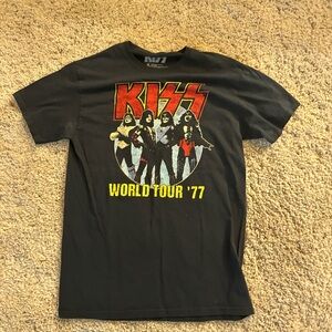 Kiss Black World Tour '77 Tee